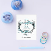 アクア、ブラックとホワイトのシックなビジネスフライヤー チラシ (シングル)