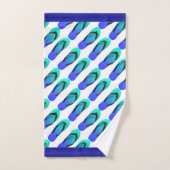 アクア+ブルービーチサンダル バスタオルセット (ハンドタオル)