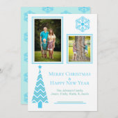 アクア&ブルーフェスティバルクリスマスフォトカード シーズンカード (正面/裏面)