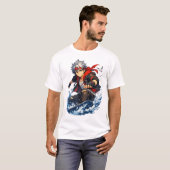 アクア ブレイズ サーファー ヒーロー Tシャツ (正面フル)