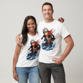 アクア ブレイズ サーファー ヒーロー Tシャツ (ユニセックス)
