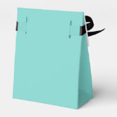 アクア&ホワイトボウズパーティーバッグ フェイバーボックス (裏面サイド)