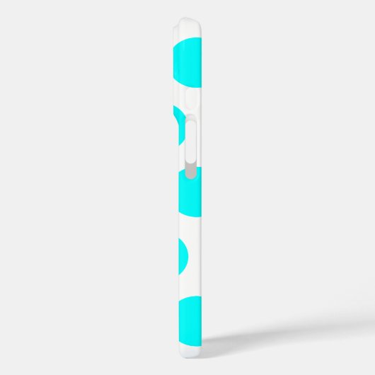 アクア ポルカドット Case-Mate iPhoneケース (裏面 / 左)