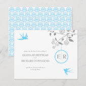 アクア マリゴールド Save the Date 発表 招待状 (正面/裏面)