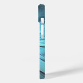 アクア モダン フラワー フォンケース Case-Mate iPhoneケース (裏面 / 左)