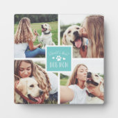 アクア |世界の犬最高の母の写真コラージュ フォトプラーク (正面)