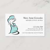 アクア | 助産師 ドゥーラ 妊婦 腹 名刺 (正面)