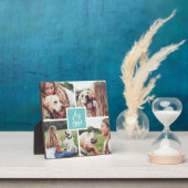 アクア |犬の母の写真コラージュ フォトプラーク (インサイチュ)