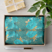 アクア&金ゴールドシリーズデザイン15 薄葉紙 (ギフト)