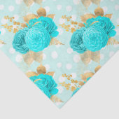 アクア&金ゴールドシリーズデザイン6 薄葉紙 (詳細)