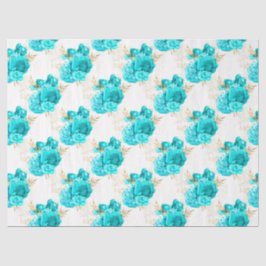 アクア&金ゴールドシリーズデザイン8 薄葉紙