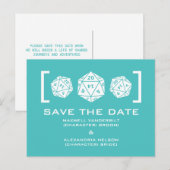 アクアD20サイコロゲーマー日付はがきを保存 案内ポストカード (正面/裏面)