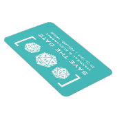 アクアD20サイコロゲーマー日付磁石を保存 マグネット (右側)