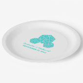 アクアD20サイコロ結婚紙プレート ペーパープレート (アングル)