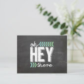 アクアHey There chalkboardはがき ポストカード (スタンド正面)