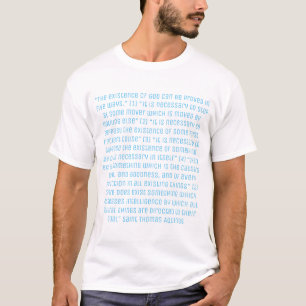 アクィナスの哲学の引用文 Tシャツ