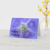 アクイレジアフラワー誕生日カード カード (黄色い花)