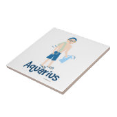 アクエリアスかわいい水のベアラシンボル タイル (側面)