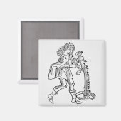 アクエリアスとイラストレーション マグネット (正面/裏面)