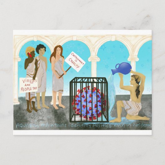 アクエリアスとウイルス ポストカード (正面)