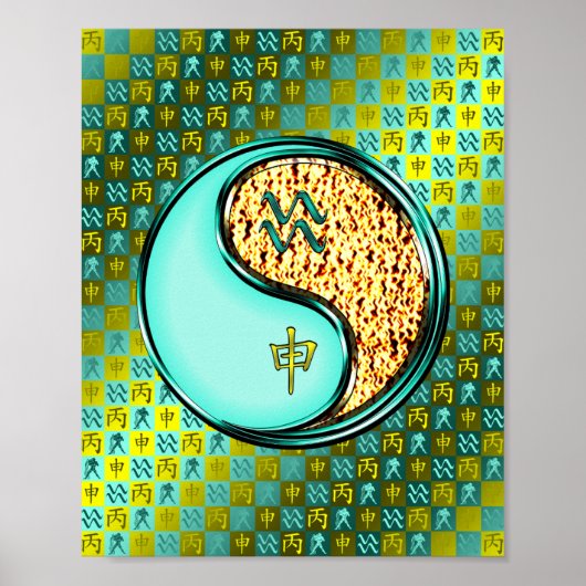 アクエリアスとファイヤーモンキー ポスター (正面)