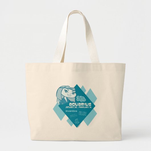 アクエリアスのトートバック ラージトートバッグ (正面)