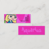 アクエリアスのプロフィールカード スキニー名刺 (正面/裏面)
