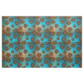 アクエリアスのヴィンテージの格子縞及びサイケデリックな花柄 ファブリック (ヤード)