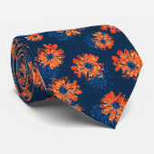 アクエリアスの印刷される花のヴィンテージの独身の側 ネクタイ (ロール)