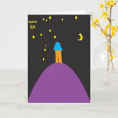 アクエリアスの星の印のバースデー・カード カード (黄色い花)