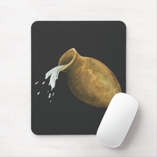 アクエリアスの水星のサイン〔占星術の〕十二宮図星占い マウスパッド (マウス)