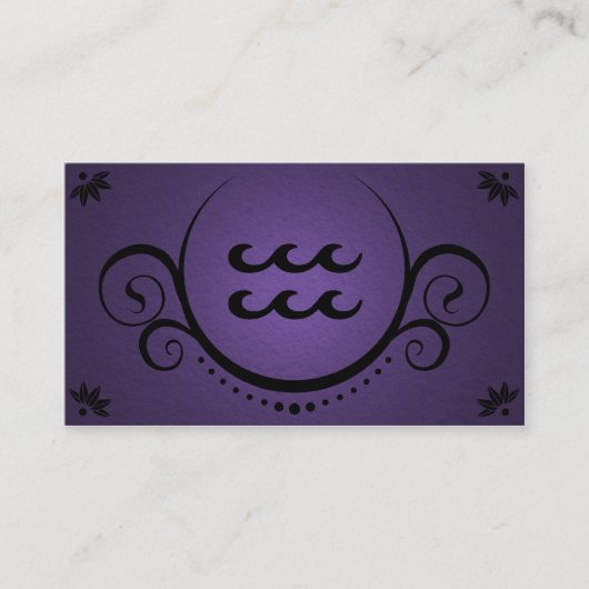 アクエリアスの洗練 名刺 (正面)