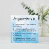 アクエリアスの誕生日の招待状か誕生の発表 招待状 (スタンド正面)