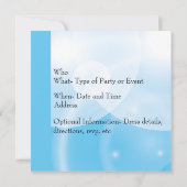 アクエリアスの誕生日の招待状か誕生の発表 招待状 (裏面)