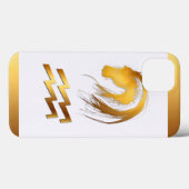 アクエリアスの馬の中国のな西部の占星術のiPhone C Case-Mate iPhoneケース (裏面 (横))