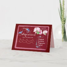 アクエリアスの1月の挨拶状