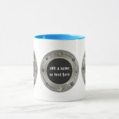 アクエリアスの(占星術の)十二宮図の印のパーソナライズなマグ マグカップ (中央)