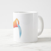 アクエリアスの(占星術の)十二宮図の印 ジャンボコーヒーマグカップ (正面右)