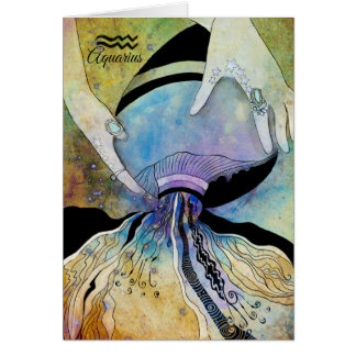 アクエリアスの(占星術の)十二宮図