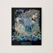 アクエリアスの(占星術の)十二宮図 ジグソーパズル (縦)
