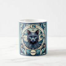 アクエリアスイノベーティブ猫〔占星術の〕十二宮図