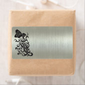 アクエリアスウォーターベアラシルエットメタリック効果 ラベル (インサイチュ)