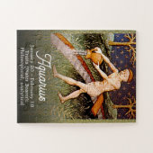 アクエリアスウォーターベアラ〔占星術の〕十二宮図サイン誕生日パーティー ジグソーパズル (横)