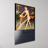 アクエリアスウォーターベアラ〔占星術の〕十二宮図サイン誕生日パーティー 箔ポスター (レイダウン)