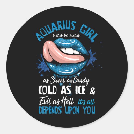 アクエリアスガール〔占星術の〕十二宮図占星術 ラウンドシール (正面)