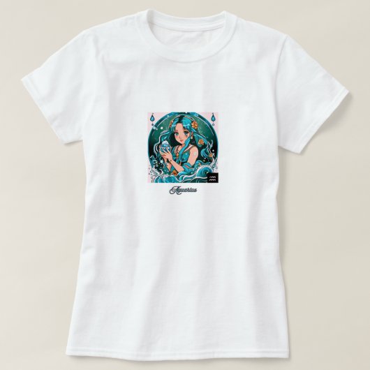 アクエリアスガール Tシャツ (デザイン正面)