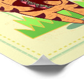 アクエリアスキャット〔占星術の〕十二宮図子供部屋プリント ポスター (角)