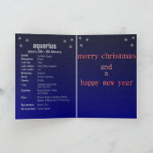 アクエリアスクリスマスカード。 シーズンカード (内部)