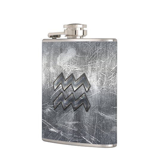 アクエリアスグランジシンボル動揺して銀鋼 フラスク (左)