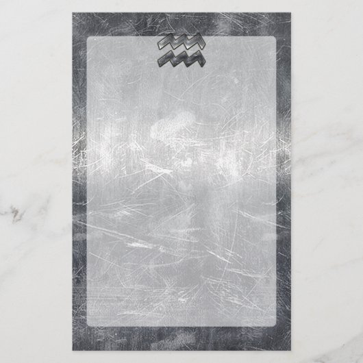 アクエリアスグランジシンボル動揺して銀鋼 便箋 (正面)